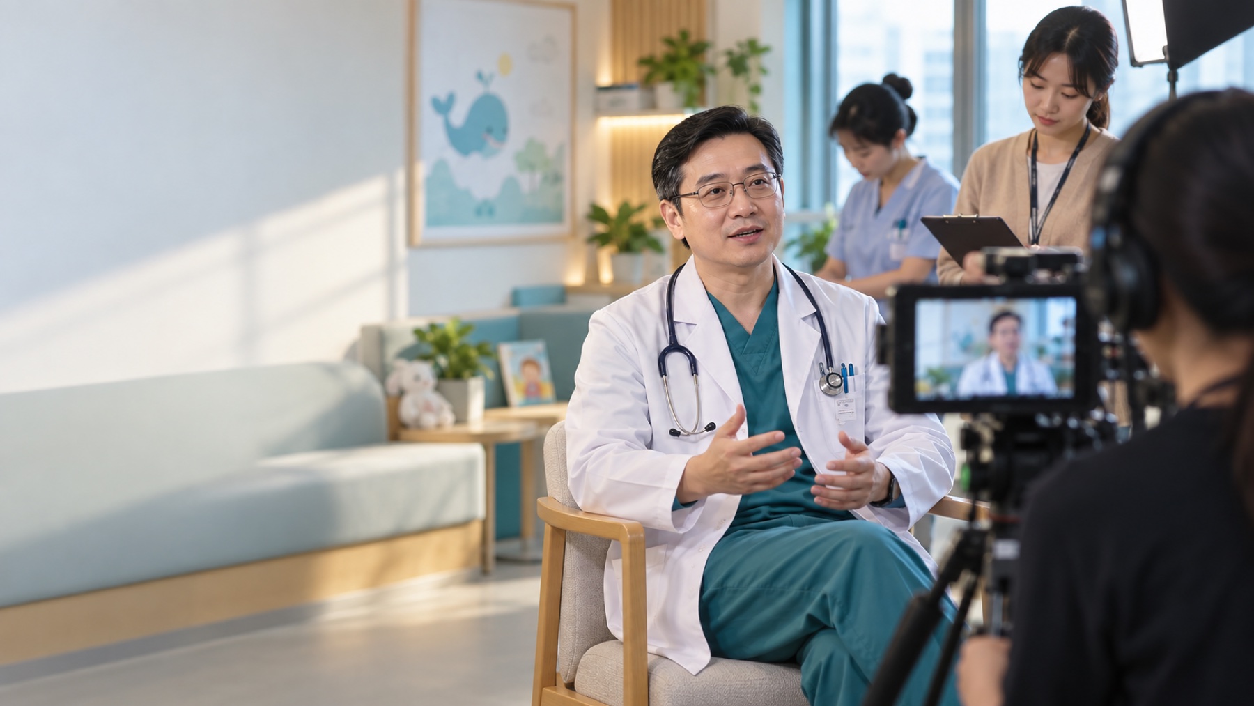 AI生成：儿科专家录制健康教育视频